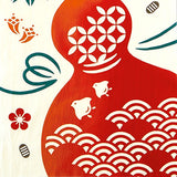 Kenema  - 50301   A horse out of a gourd 瓢箪から駒   (The dyed Tenugui)