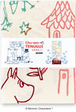 Kenema -51015 Moomin Characters series -  Moominmama & graffiti  ムーミンママ&落書き  (The dyed Tenugui)