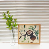 Kenema  -   50294 Chestnuts and birds 栗カケス  Japanese Tradition Cotton Towel (The dyed Tenugui)