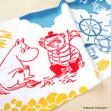 Kenema - 51005  Moomin Characters series - Moomin & Marine   ムーミン&マリン   (The dyed Tenugui)