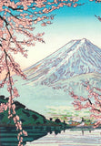 Okada Koichi - #P2 Kawaguchiko no Fuji (The view of Mt.Fuji from Lake Kawaguch) ( 河口湖の富士)- Free Shipping