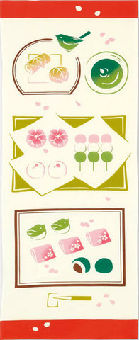 Kenema - 50181 Hanami Chakai   花見茶会    (The dyed Tenugui)