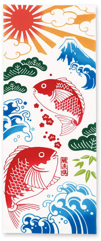 Kenema - 50067 Tairyoki 鯛漁旗 (The dyed Tenugui)- Japanese traditional Tenugui