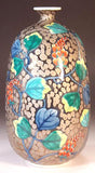 Fujii Kinsai Arita Japan - Somenishiki Platinum Kudzu  Vase 22.50 cm - Free Shipping