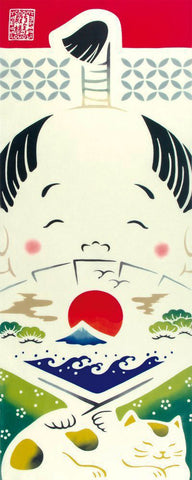 Kenema - 54575 Chonmage Tonosama ちょんまげ神様 (The dyed Tenugui)