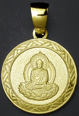 Saito - Amida Nyorai (Amitabha)  Pendant Top (18Kt Gold)