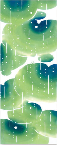 Kenema - 51518 Kanu no kaeru (甘雨の蛙) (The dyed Tenugui)