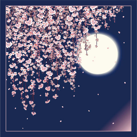 Nihon no shiki - Nihon no Haru  日本の春   (Japanese spring) 118 x 118 cm  (Japanese Wrapping Cloth)