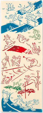 Kenema  - 50122 Chojyugiga  Track-and-field events 陸上  (The dyed Tenugui)