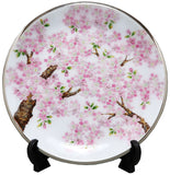 Saikosha - #105-14 Sakura (Cloisonné ware ornamental plate) 27.00 cm - Free Shipping