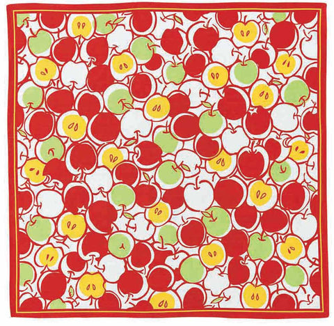 Kenema - Kanmitsu Ringo (Apple)  甘蜜林檎 Furoshiki (Japanese Wrapping Cloth)