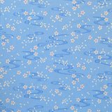 Seiran -  Sakura Ryusui (Sakura flowing water)  青嵐 綿風呂敷 約70cm 【櫻流水】MA2006  - Furoshiki (Japanese Wrapping Cloth)  70 x 70 cm