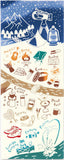 Kenema  - 50186 Camp no sugoshikata (How to spend the camp) (キャンプの過ごし方)    (The dyed Tenugui)- Japanese traditional Tenugui