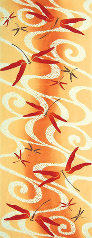 Kenema - 53610 Ise moyou Yuuhi irozuku suimen 伊勢模様/夕日色づく水面 (The dyed Tenugui)