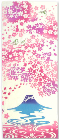 Kenema - 50032 Fujimi Sakura 富士見桜 (The dyed Tenugui)