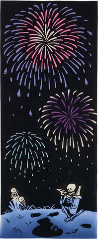 Kenema  - 50156 Kotsuzake Hanabi 骨酒花火 (The dyed Tenugui)