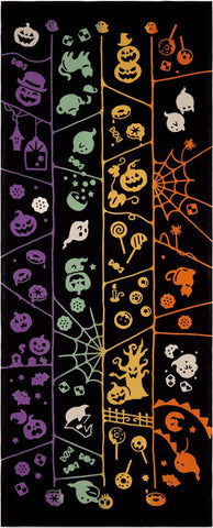 Kenema - 50198 Amida  Halloween  あみだハロウィン  (The dyed Tenugui) - Japanese traditional Tenugui