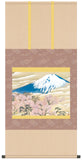 Sankoh Kakejiku - KZ2G9-005 - Yokoyama Taikan - Fuji to Sakura zu - Free Shipping