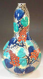 Fujii Kinsai Arita Japan - Somenishiki Platinum Kudzu Vase 23.20 cm - Free Shipping