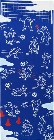 Kenema - 50082 Chojyugiga Soccer サッカー (The dyed Tenugui)