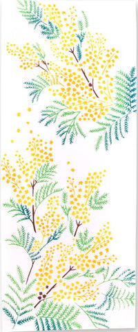 Kenema - 50107 Kaoru Mimosa  香るミモザ  (The dyed Tenugui)