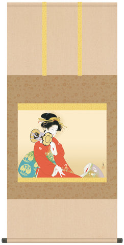 Sankoh Kakejiku - KZ2G9-023- Uemura Shoen - Tsuzumi no ne - Free Shipping