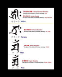 Saito - Buddha in Sanskrit Characters w/ Tribal  18Kt Gold Ring  Inner circumference 53.50 to 59.70 mm