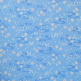Seiran - Sakura Ryusui (Sakura flowing water) 青嵐 綿 小 風呂敷 約48cm【櫻流水】MA1006   (JAPANESE WRAPPING CLOTH) 48 X 48 CM