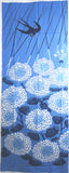 Kenema  - 54409  Tsubame & Ajisai   燕紫陽花 (The dyed Tenugui)