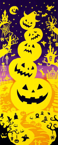 Kenema - 53360 Halloween Tower  ハロウィンタワー  (The dyed Tenugui)