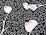 Kenema- Sakura Buncho (Cherry Blossoms Java Sparrow) 桜文鳥  66474 - Furoshiki  90X90cm