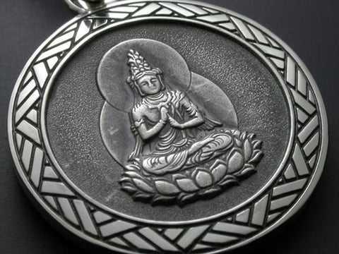 Saito - Dainichi Nyorai Silver Pendant Top (Silver 950)