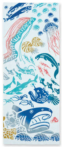Kenema - 50050 Shinkai Gyo (Deep sea fish) 深海魚 (The dyed Tenugui)