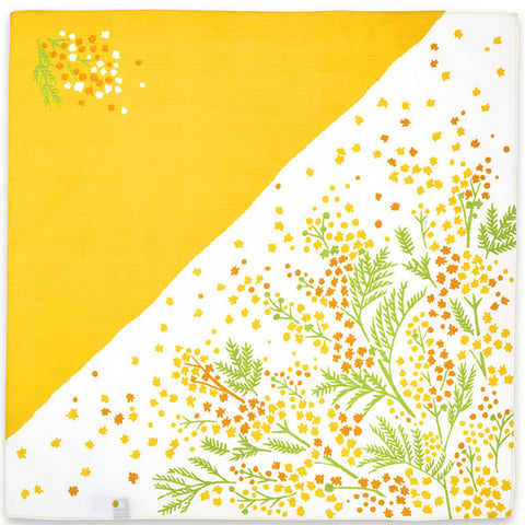 Kenema - Kanmitsu Kaoru Mimosa (Fragrant Mimosa) 香るミモザ 67703 Furoshiki (Japanese Wrapping Cloth)