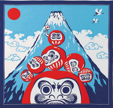 Kenema - Daruma ochizu - Furoshiki 90X90cm