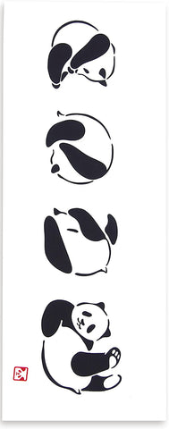 Kenema  - 50030 Denguri Panda  でんぐりパンダ  (The dyed Tenugui)