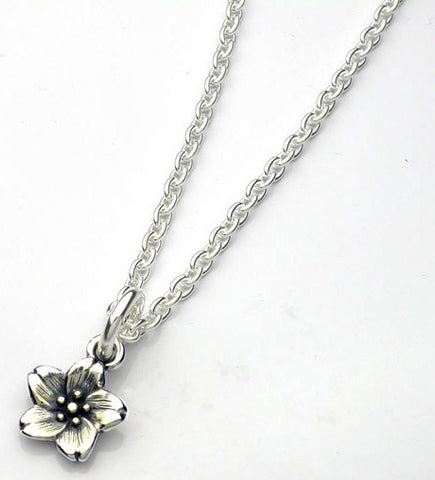 Saito - Sakura Silver Pendant top (Silver 925) Large with 50 cm silver chain