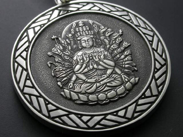 Saito - SenjuKannon Bosatsu Pendant Top (Silver 950