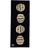 Kenema - 803022 Vicissitudes of life Black   七転八起  黒  (The dyed Tenugui)