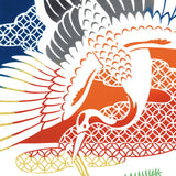 Kenema  - 50062 Kisho tsuru musubi 吉祥鶴結び (The dyed Tenugui)- Japanese traditional Tenugui