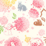 Kenema - 50102 Mari Zakura to Usagi  毬桜とうさぎ   (The dyed Tenugui)