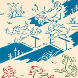 Kenema  - 50122 Chojyugiga  Track-and-field events 陸上  (The dyed Tenugui)