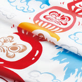 Kenema  - 50015 Daruma ochizu  (だるま落ちず) (The dyed Tenugui)- Japanese traditional Tenugui