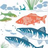 Kenema - 50132 Tansuigyo (Freshwater fish) (淡水魚)   (The dyed Tenugui)