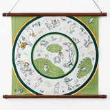 Kenema - Chojyugiga Golf Green 鳥獣戯画-ゴルフ  M199-67699  - Furoshiki 50 x 50 cm