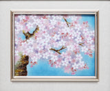 Saikosha - #114 03  Sakura (Framed Cloisonné ware) - Free Shipping