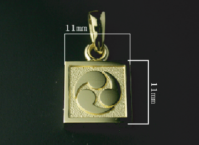 Saito - Mitsudomoe 18Kt Gold Pendant Top – Magnificent Items from