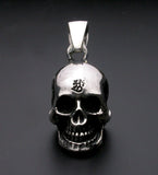 Saito - Skull Silver Pendant top Big w/ Bonji (Silver 925)