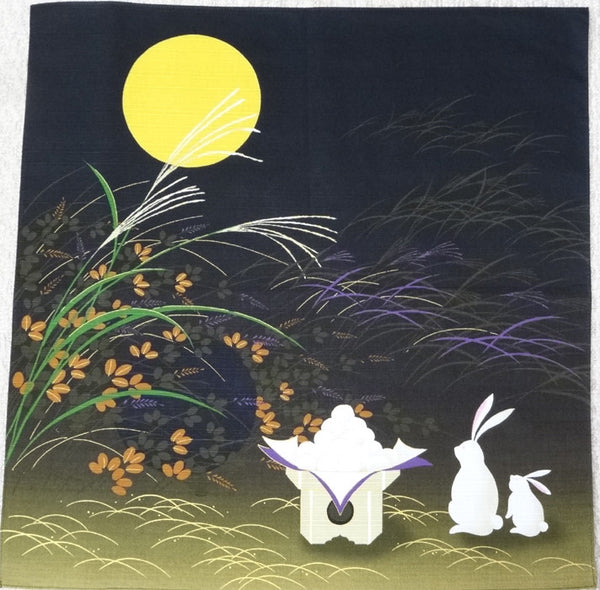 Saigiki - Otsukimi (Moonlight party rabbit) - Furoshiki - 50 x 50