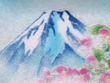 Saikosha - #103-17 Mt. Fuji & Sakura (Cloisonné ware ornamental plate) - Free Shipping